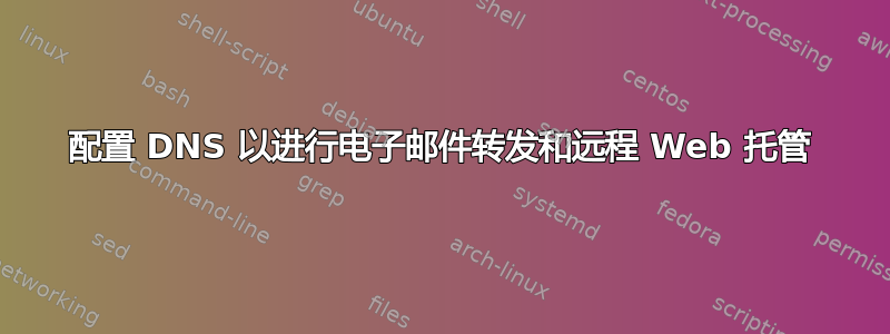 配置 DNS 以进行电子邮件转发和远程 Web 托管