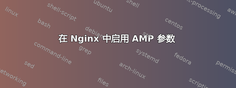 在 Nginx 中启用 AMP 参数