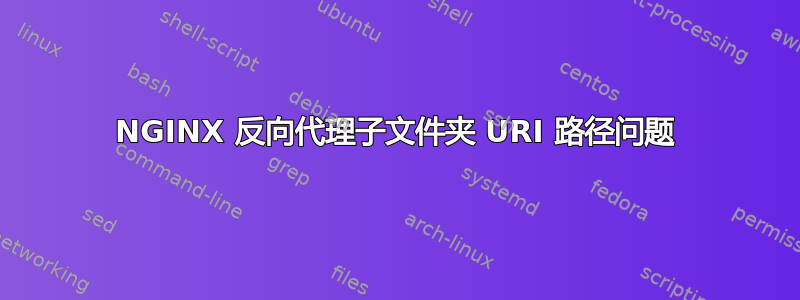 NGINX 反向代理子文件夹 URI 路径问题