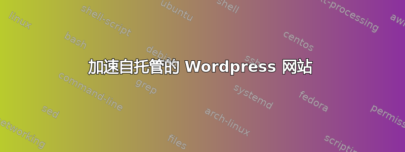 加速自托管的 Wordpress 网站