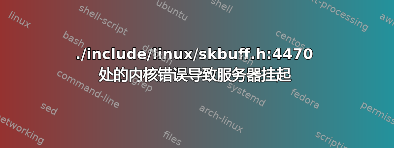 ./include/linux/skbuff.h:4470 处的内核错误导致服务器挂起