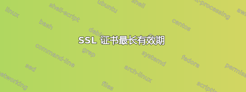 SSL 证书最长有效期