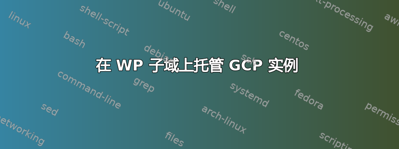 在 WP 子域上托管 GCP 实例