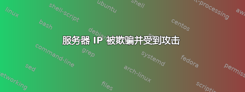 服务器 IP 被欺骗并受到攻击