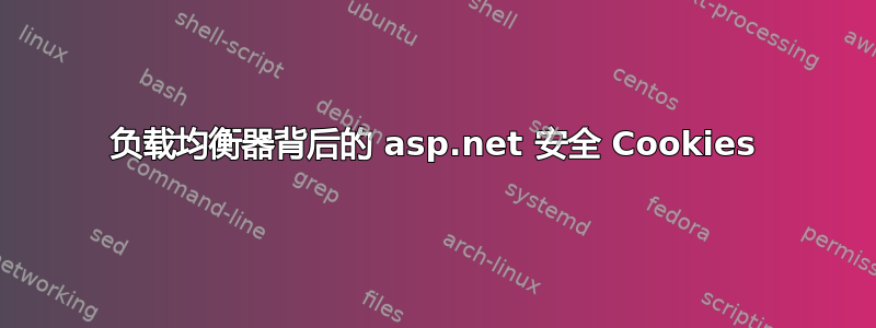 负载均衡器背后的 asp.net 安全 Cookies