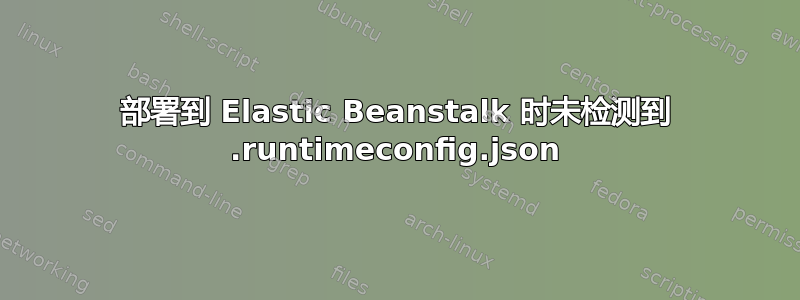 部署到 Elastic Beanstalk 时未检测到 .runtimeconfig.json