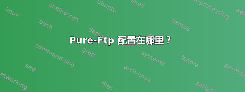 Pure-Ftp 配置在哪里？