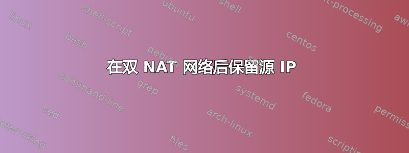 在双 NAT 网络后保留源 IP