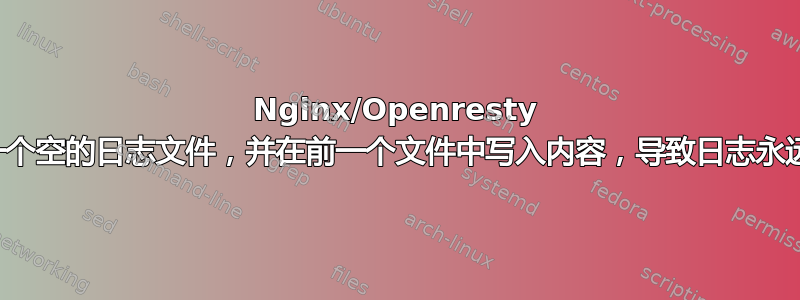 Nginx/Openresty 不断创建一个空的日志文件，并在前一个文件中写入内容，导致日志永远不会轮换