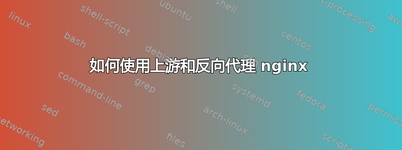 如何使用上游和反向代理 nginx