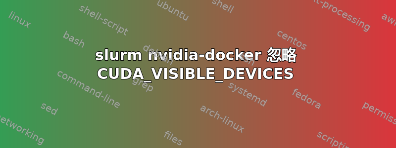 slurm nvidia-docker 忽略 CUDA_VISIBLE_DEVICES