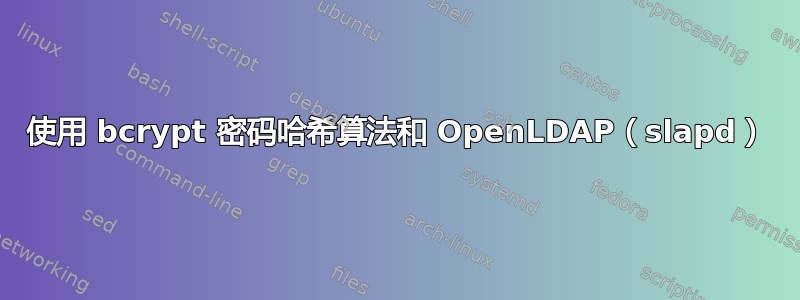 使用 bcrypt 密码哈希算法和 OpenLDAP（slapd）