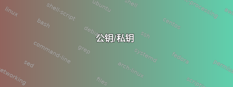 公钥/私钥