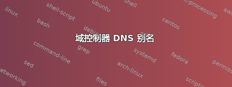 域控制器 DNS 别名