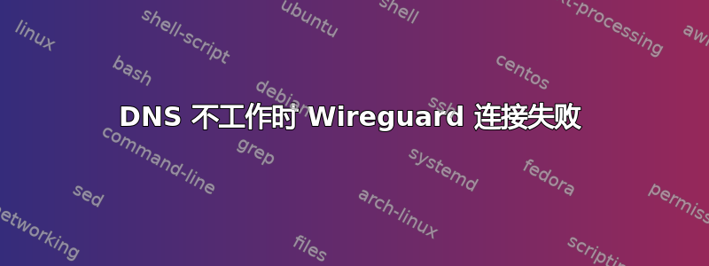 DNS 不工作时 Wireguard 连接失败