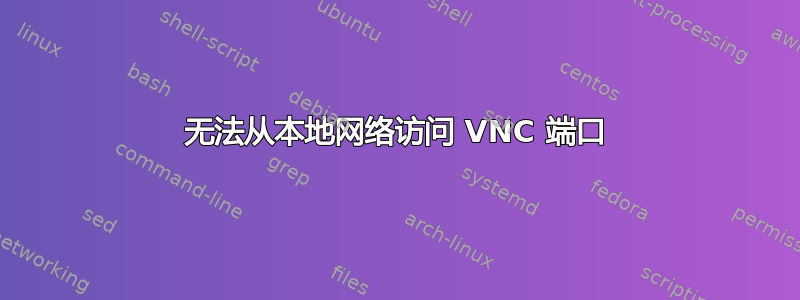 无法从本地网络访问 VNC 端口