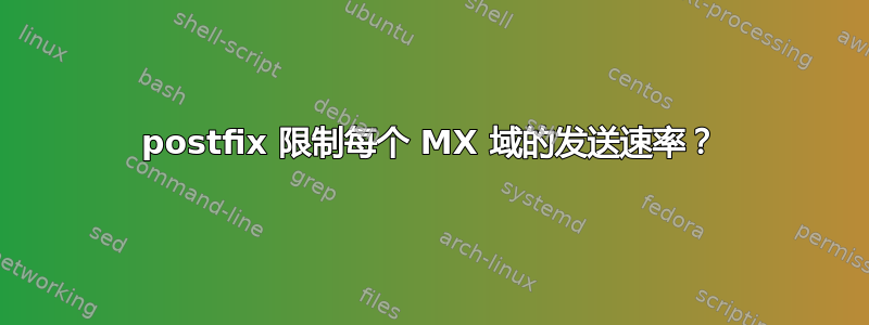 postfix 限制每个 MX 域的发送速率？