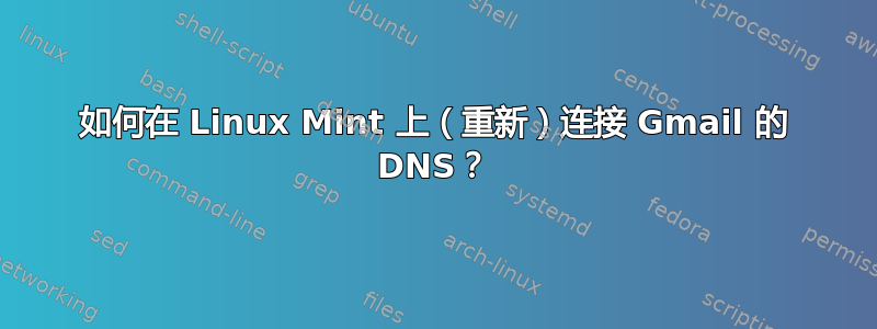 如何在 Linux Mint 上（重新）连接 Gmail 的 DNS？