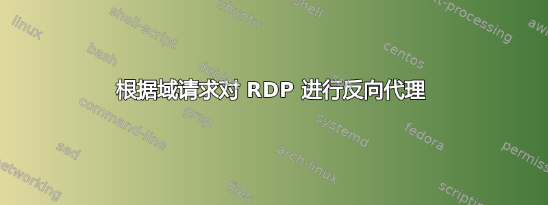 根据域请求对 RDP 进行反向代理