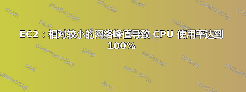 EC2：相对较小的网络峰值导致 CPU 使用率达到 100%