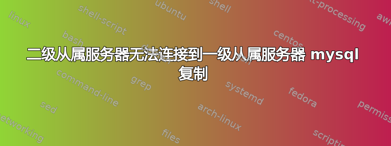 二级从属服务器无法连接到一级从属服务器 mysql 复制