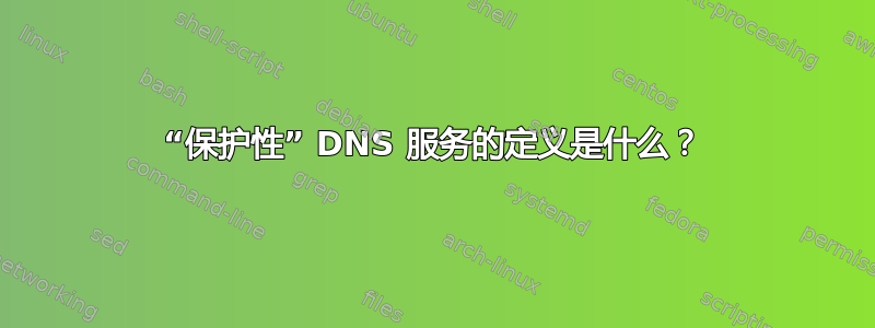 “保护性” DNS 服务的定义是什么？