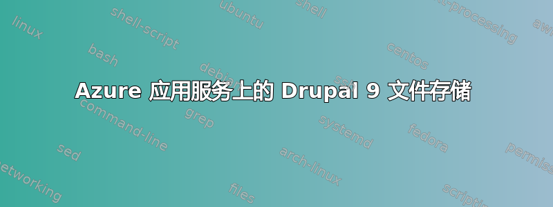 Azure 应用服务上的 Drupal 9 文件存储