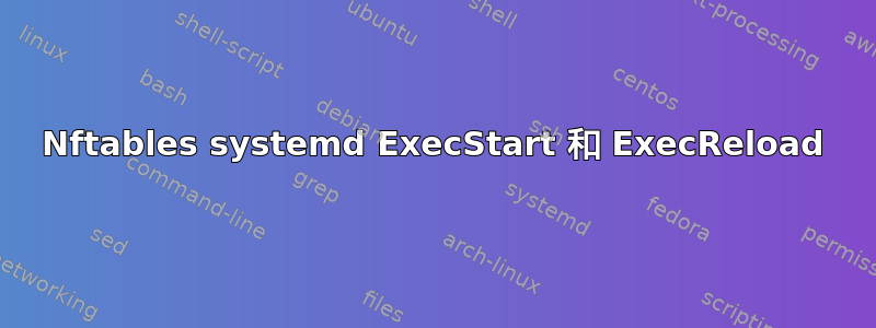 Nftables systemd ExecStart 和 ExecReload