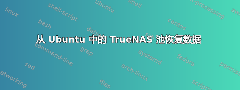 从 Ubuntu 中的 TrueNAS 池恢复数据