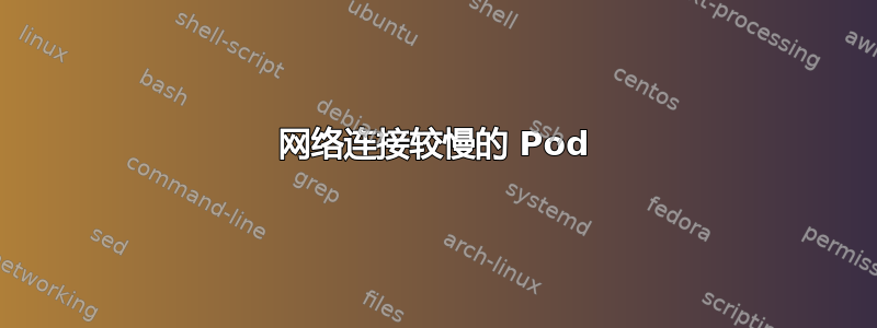 网络连接较慢的 Pod