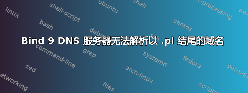 Bind 9 DNS 服务器无法解析以 .pl 结尾的域名