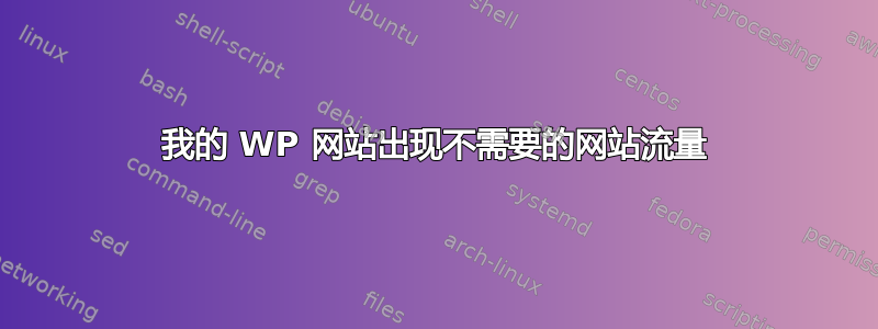 我的 WP 网站出现不需要的网站流量