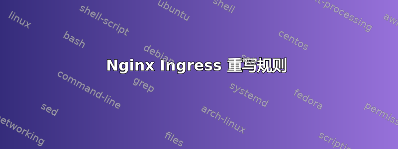 Nginx Ingress 重写规则