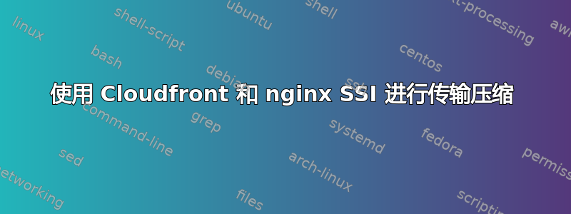 使用 Cloudfront 和 nginx SSI 进行传输压缩