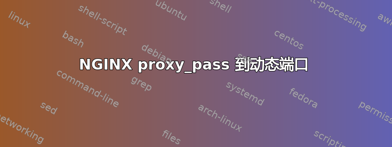 NGINX proxy_pass 到动态端口