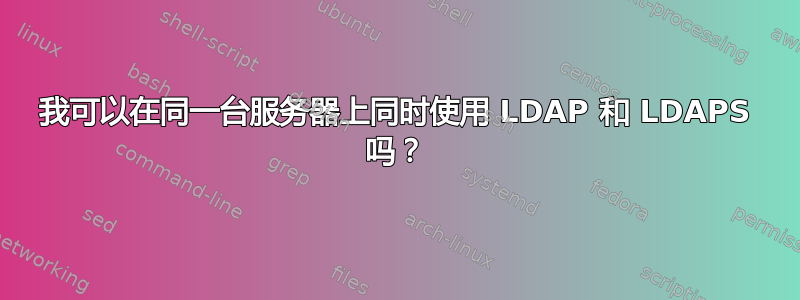 我可以在同一台服务器上同时使用 LDAP 和 LDAPS 吗？