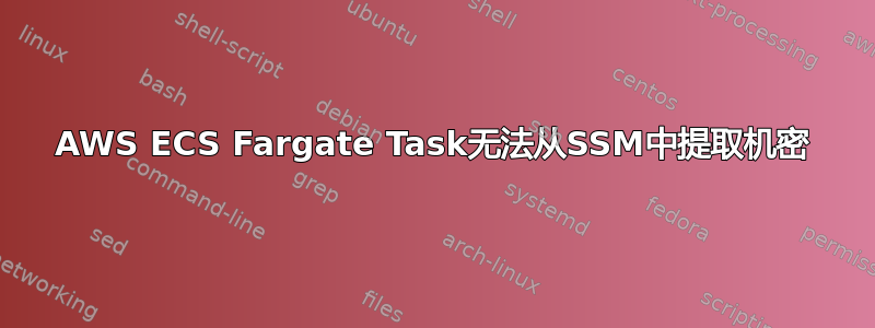 AWS ECS Fargate Task无法从SSM中提取机密