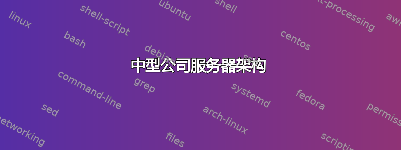 中型公司服务器架构