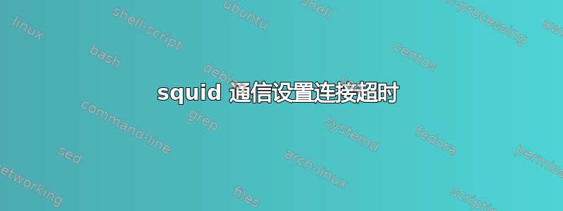 squid 通信设置连接超时