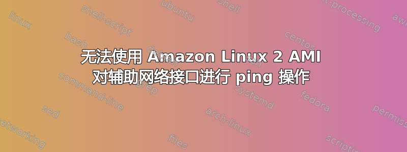 无法使用 Amazon Linux 2 AMI 对辅助网络接口进行 ping 操作