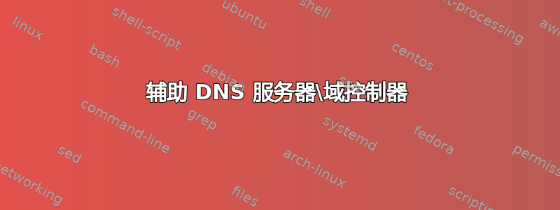 辅助 DNS 服务器\域控制器