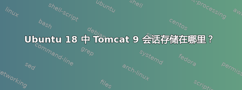 Ubuntu 18 中 Tomcat 9 会话存储在哪里？