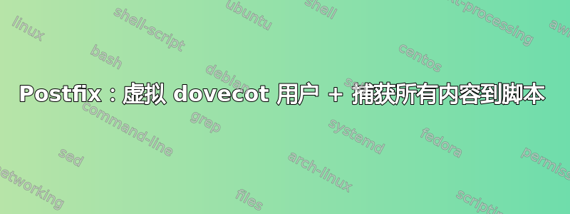 Postfix：虚拟 dovecot 用户 + 捕获所有内容到脚本