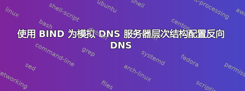 使用 BIND 为模拟 DNS 服务器层次结构配置反向 DNS