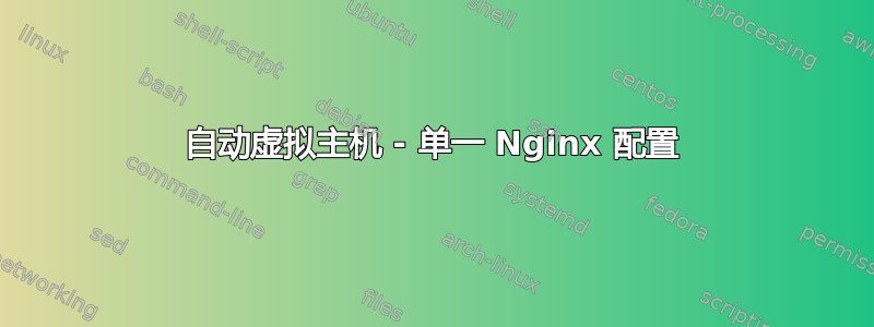 自动虚拟主机 - 单一 Nginx 配置