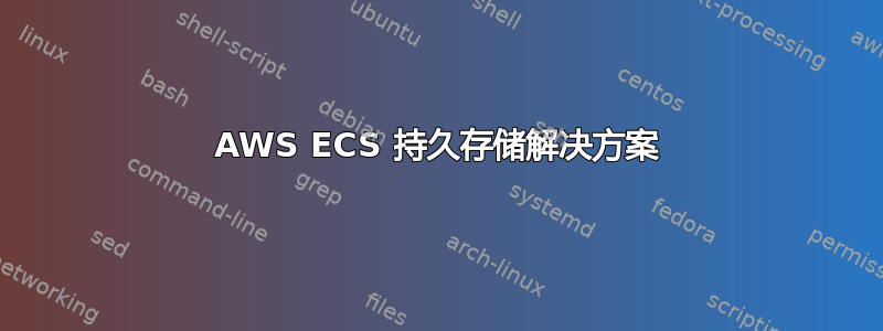 AWS ECS 持久存储解决方案