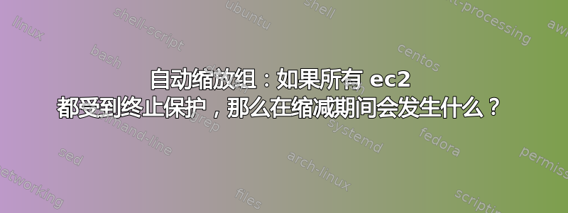 自动缩放组：如果所有 ec2 都受到终止保护，那么在缩减期间会发生什么？