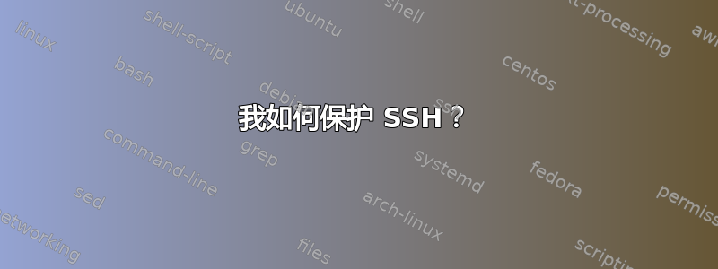 我如何保护 SSH？