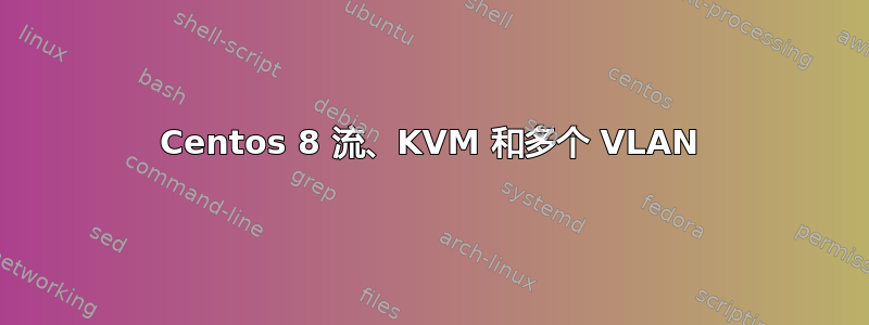 Centos 8 流、KVM 和多个 VLAN