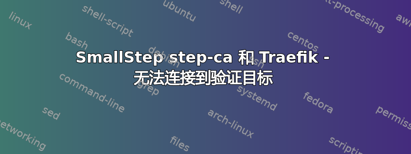 SmallStep step-ca 和 Traefik - 无法连接到验证目标